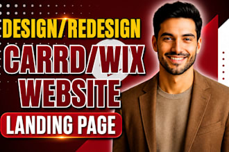 design wix landing page carrd landing page portfolio website business website