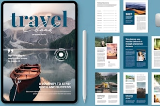 design travel ebook guide, vacation itinerary planner, personalized trip plan
