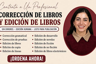 realizo corrección profesional de libros y edición de libros
