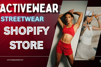 activewear shopify store sportwear website athleisure store spotwear website