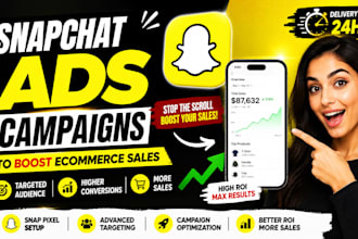 setup snapchat ads campaign for ecommerce sales