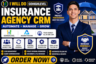 do insurance agency crm gohighlevel agencyzoom policy renewal request automation