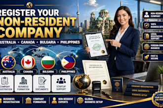 do company registration australia canada bulgaria philippines for non resident
