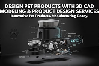 design pet products with 3d cad modeling and product design services