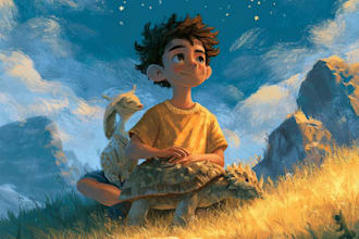 create top quality cartoon characters for childrens books and commercial art