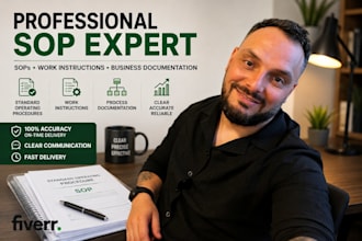 write professional sops, work instructions and business documentation
