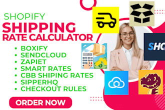setup shopify shipping rate calculator boxify sendcloud zapiet shipperhq smart
