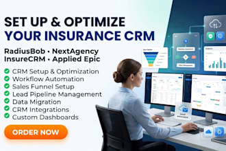 setup optimize radiusbob nextagency insurecrm applied epic for insurance agencie
