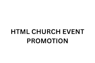 do html church event promotion