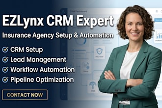 setup and customize ezlynx CRM for insurance agencies