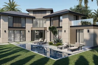 turn rough sketch to digital 2d floor plan, building cgi render for presentation