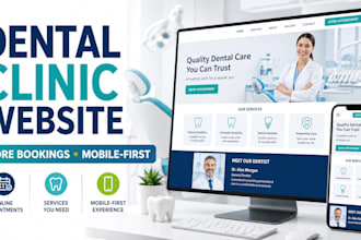 design a wordpress dental clinic website with online booking