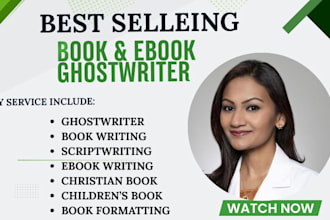 be your ebook writer ,ebook ghostwriter ,book writer, and ghost book writer