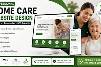 design a responsive home care and health care website