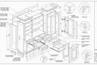do shop drawing, casework, woodwork, joinery and millwork