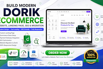 build modern dorik SEO podcast custom landing page migration business website