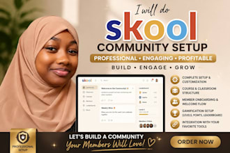setup skool community setup skool online community manager skool ads skool ads