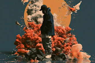 design album cover design, album cover art, music cover art
