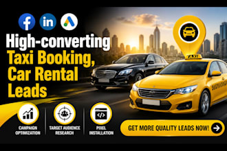 generate taxi booking, car rental leads build taxi booking website