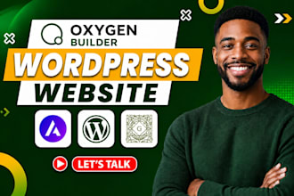 design, redesign, clone oxygen builder wordpress website, fix oxygen website