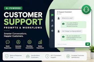 build ai customer support prompts and chatbot workflows