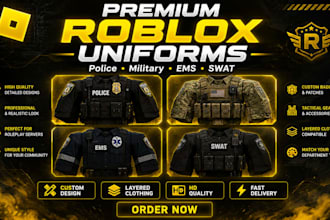 design custom roblox clothes, erlc clothing, erlc uniform, erlc staff clothing