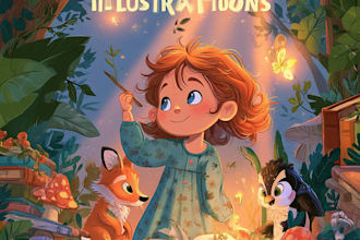 draw cartoon children book illustrations
