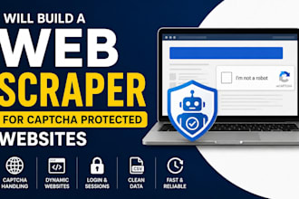 build a web scraper for captcha protected websites