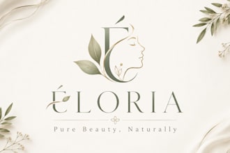 design a luxury skincare cosmetic and wellness logo