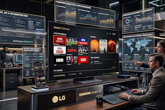 bespoke custom iptv app development for lg samsung smart TV ios and roku
