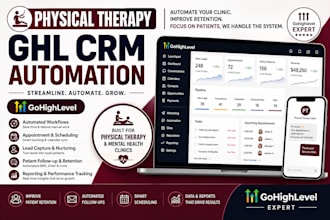 physical therapy clinic gohighlevel automation crm mental health ghl crm expert