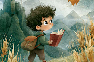 illustrate children story book illustration, story book, book illustration