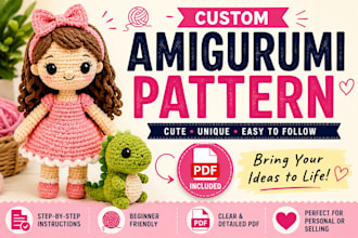 make crochet amigurumi crochet pattern for plush toys and etsy listing