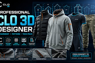 design 3d garments in clo 3d for fashion brands