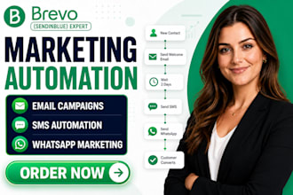 do brevo sendinblue email SMS whatsapp marketing automation newsletter campaign