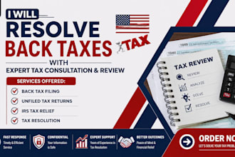 resolve back taxes with expert tax consultation and review