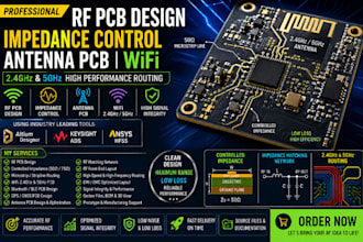 create rf pcb, impedance control, antenna pcb, wifi and 2 4ghz 5ghz routing