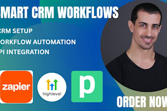 setup hubspot, gohighlevel, zoho CRM, and salesforce