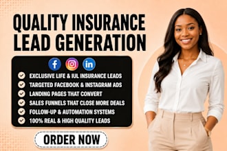 generate exclusive life insurance, iul, final expense leads funnel