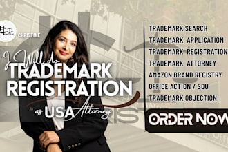 do USA trademark registration as USA registered attorney