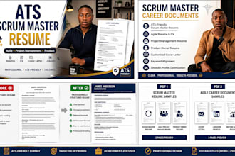 write an ats friendly scrum master and agile resume