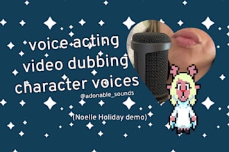 voice act for your original character or impersonate a fandub
