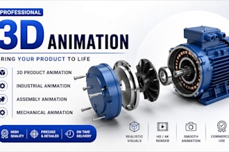 do 3d animation 3d product animation assembly animation mechanical animation