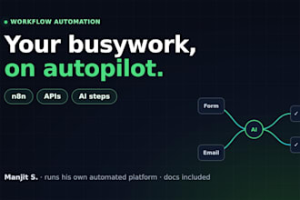 automate your business workflows with n8n, apis and ai