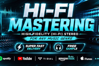 master your song with hifi audio mastering for streaming