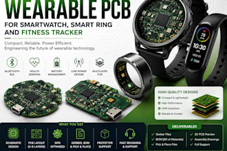do wearable pcb for smartwatch, smart ring and fitness tracker