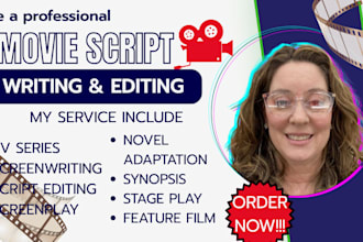 do movie script, screenwriting, feature, short  film, screenplay, bible series