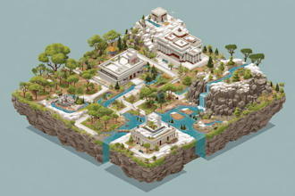 design a custom isometric or 2d map illustration
