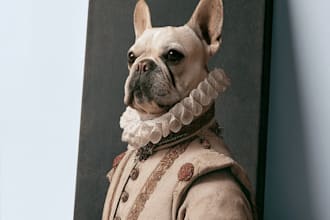 create a custom pet portrait, dog portrait cat portrait