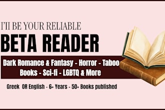 beta read for dark romance, fantasy, horror, taboo books, fiction beta reader